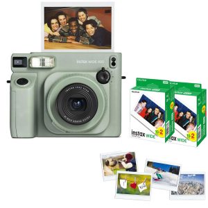 Fujifilm instax Wide 400 İnstant Fotoğraf Makinesi - 40'lı film (Yeşil)