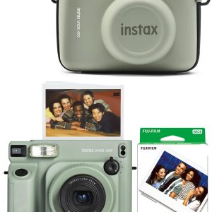Fujifilm instax Wide 400 İnstant Fotoğraf Makinesi +Çanta+ 20'li film (Yeşil)
