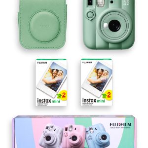 Fujifilm İnstax Mini 13 Fotoğraf Makinesi+Çanta+40 lı Film  (yeşil)