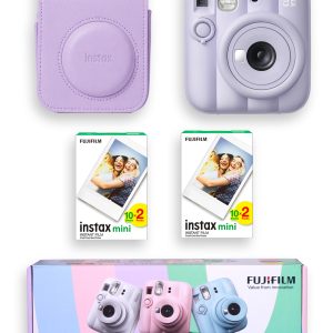 Fujifilm İnstax Mini 13 Fotoğraf Makinesi+Çanta+40 lı Film  (lila)